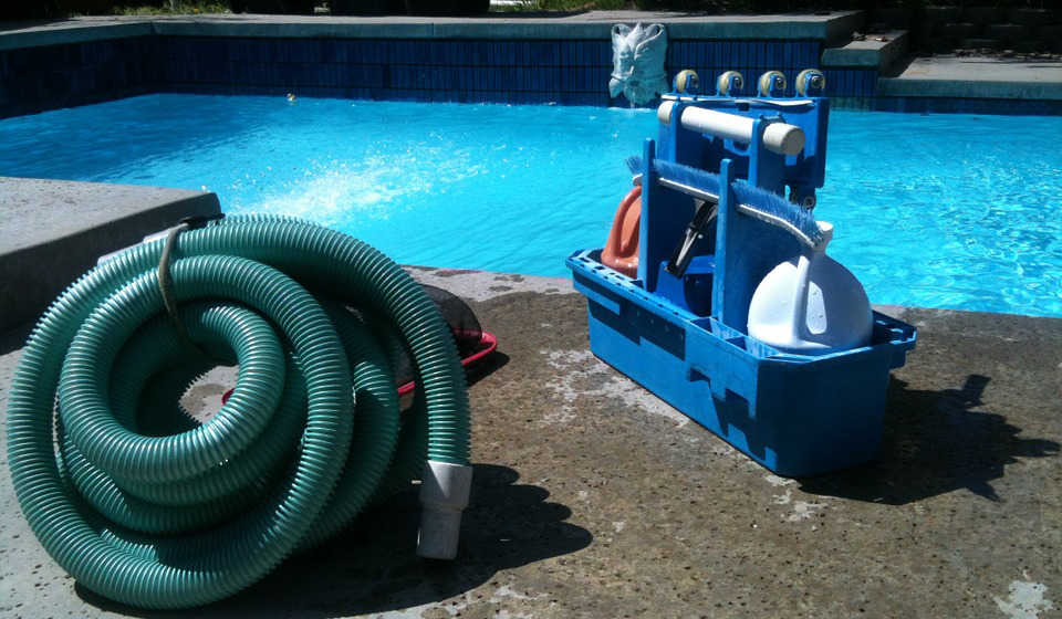 This is an image of pool cleaning and maintenance in Martinez