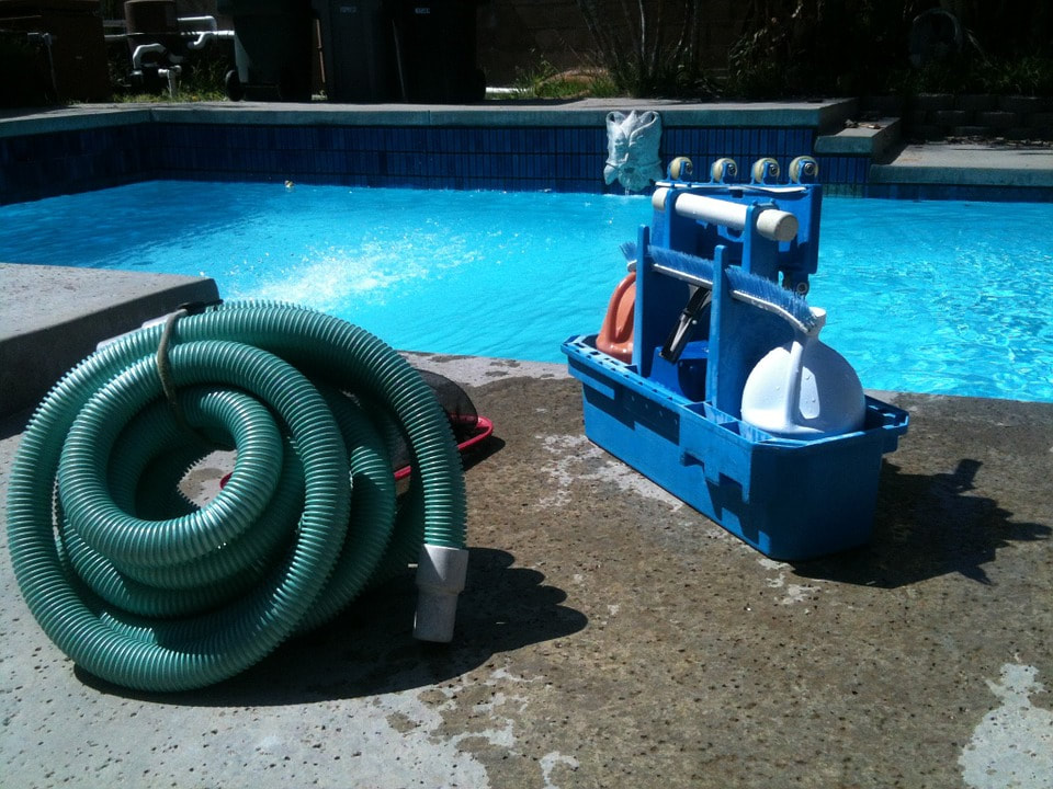 This is an image of pool cleaning and maintenance in Moraga